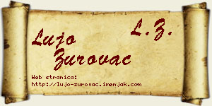 Lujo Zurovac vizit kartica